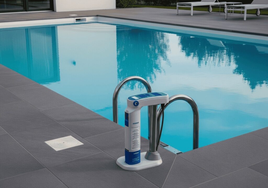 Ozone system used in a luxury resort swimming pool